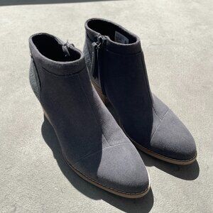Toms Loren booties dark gray EXCELLENT USED size 7